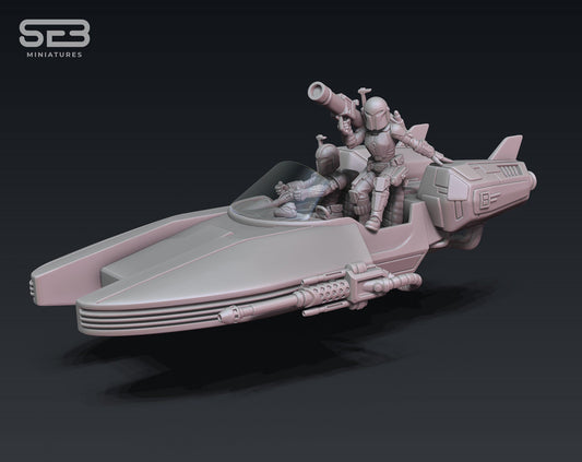 Mercenary Girls Speeder (Sculpted by Anvilrage Studios)