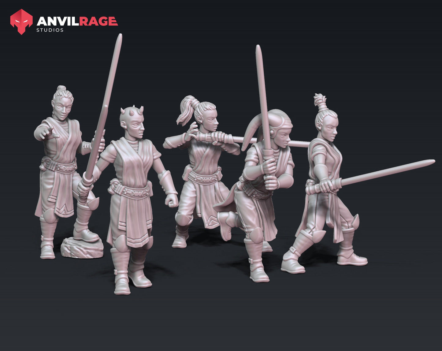 Force Girls - set of 5 (Sculpted by Anvilrage Studios)