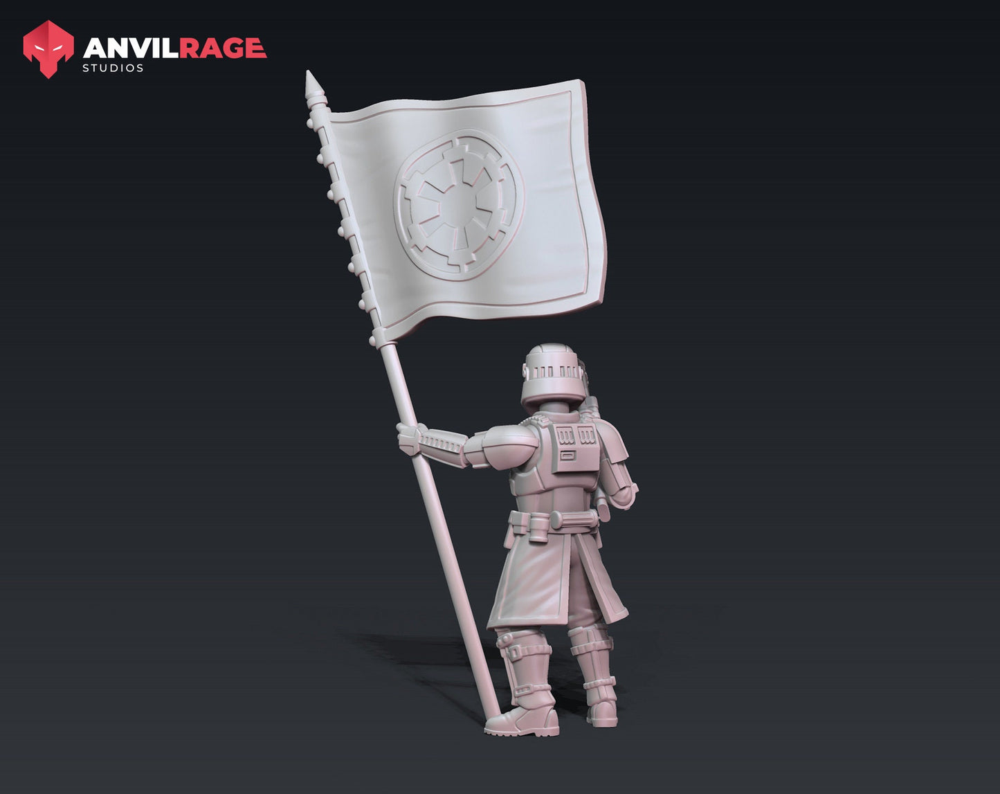 Gunline Banner Bearer (Sculpted by Anvilrage Studios)