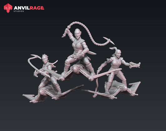 Bloodwing Witches - set of 3 (Sculpted by Anvilrage Studios)