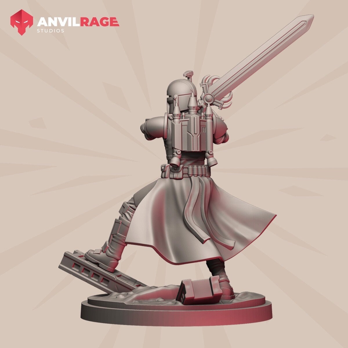 Old Way Mercenary Blademaster (Sculpted by Anvilrage Studios)