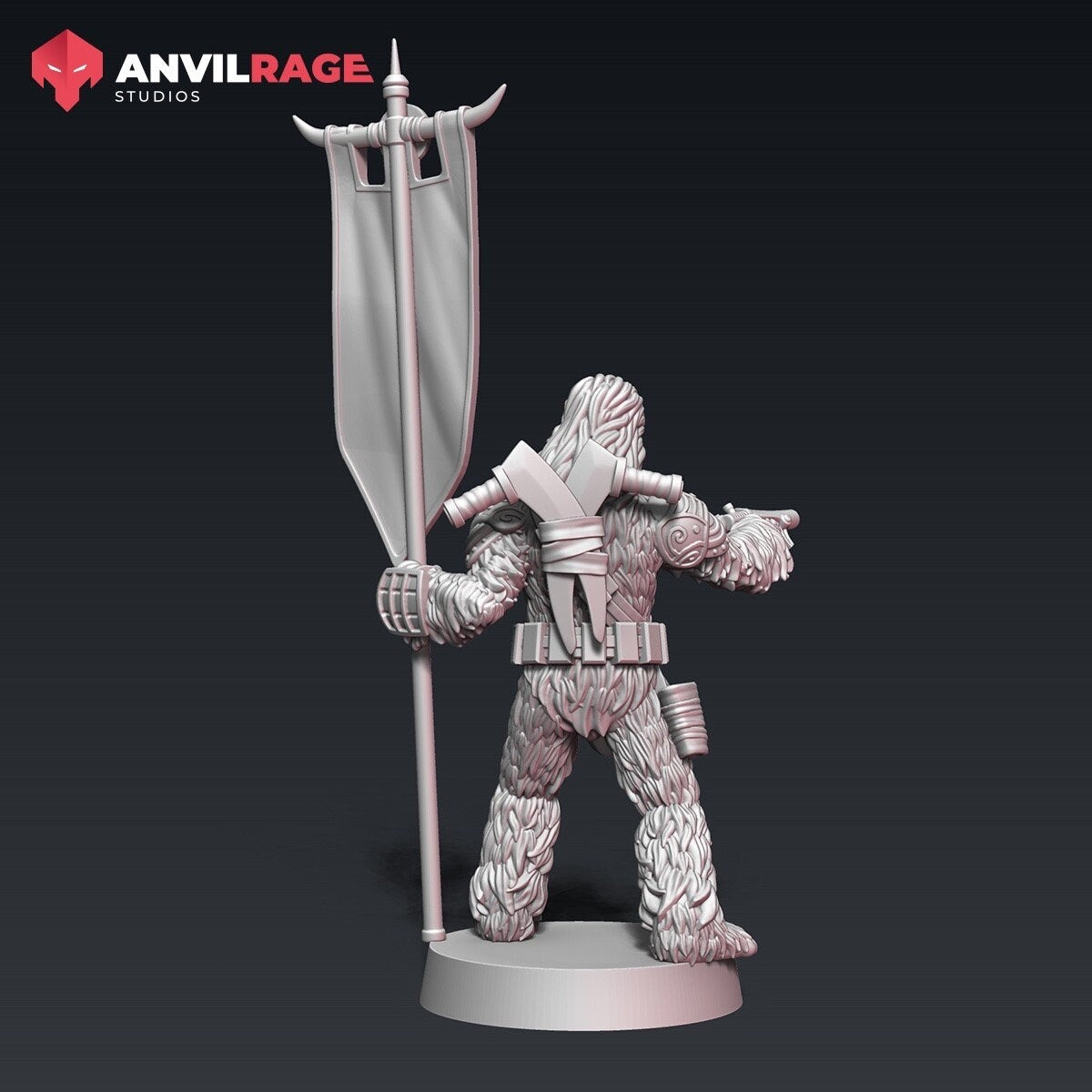 Furry Standard Bearer (Sculpted by Anvilrage Studios)