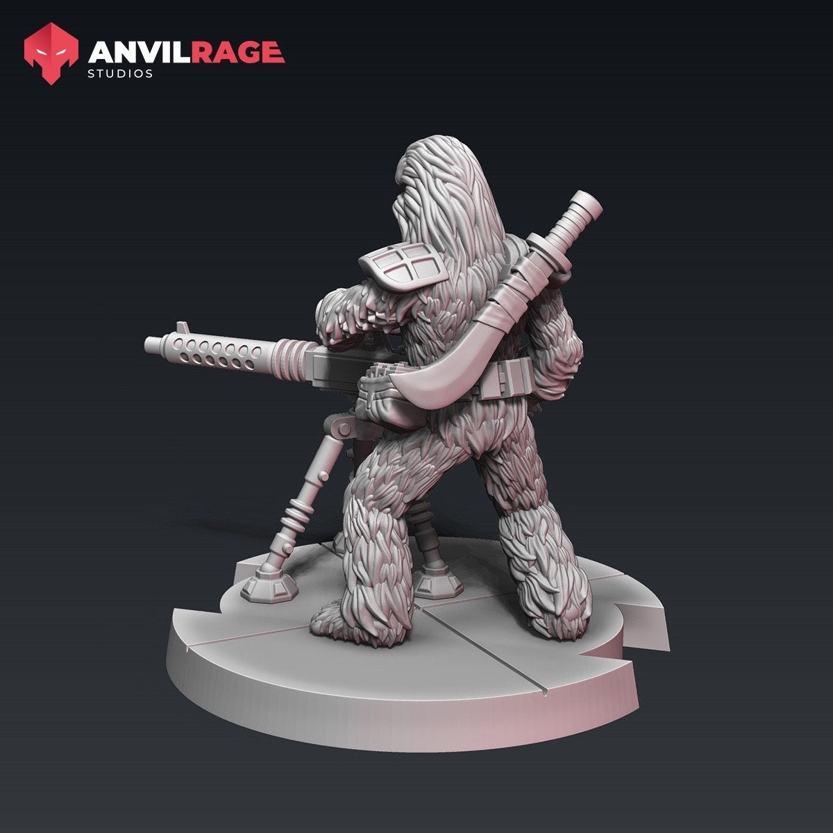 Furry Medium Blaster (Sculpted by Anvilrage Studios)