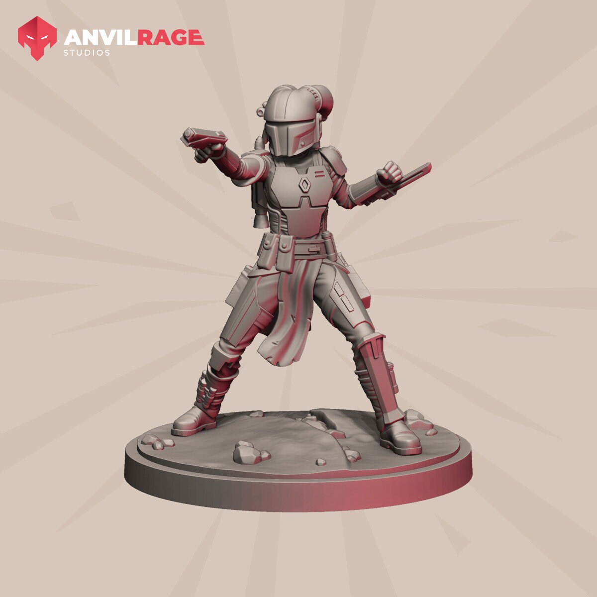 Mercenary Alien Girl (Sculpted by Anvilrage Studios)