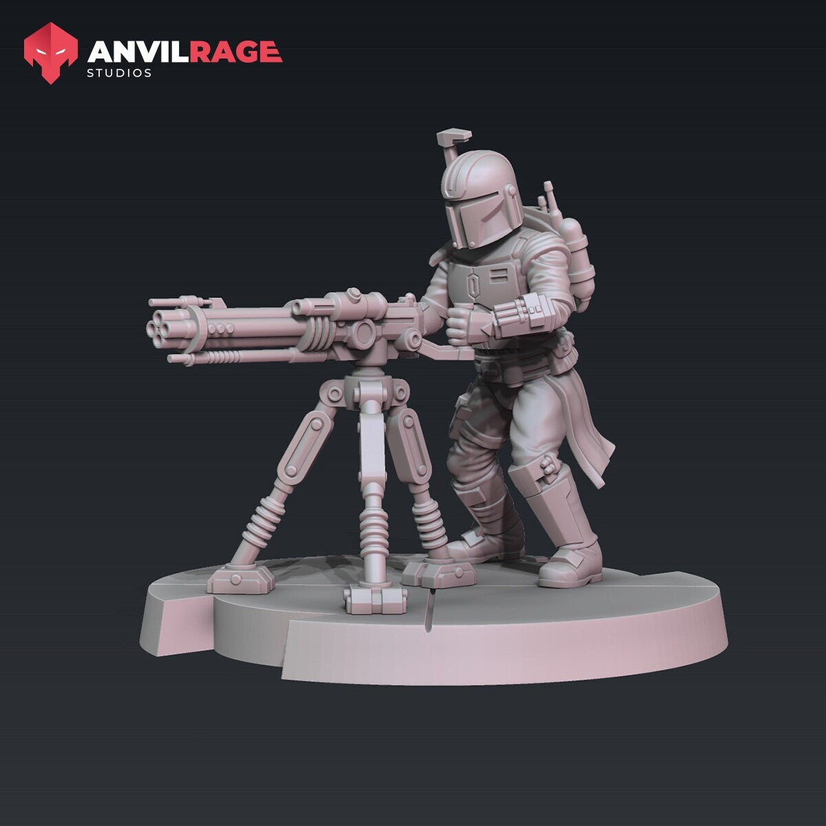 Old Way Mercenary Medium Blaster - 1 turret (Sculpted by Anvilrage Studios)