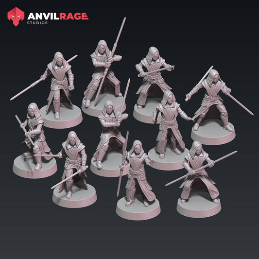 Temple Guards - set of 10 (Sculpted by Anvilrage Studios)