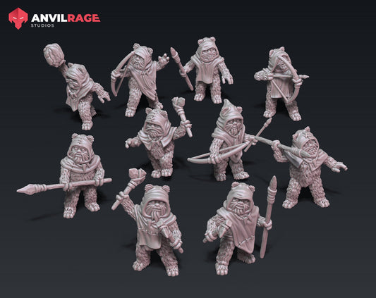 Guerrilla Bears - set of 10 (Sculpted by Anvilrage Studios)