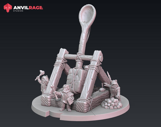 Guerrilla Bears Catapult & Crew (Sculpted by Anvilrage Studios)