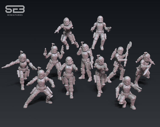 Mercenary Girls - set of 10 (Sculpted by Anvilrage Studios)