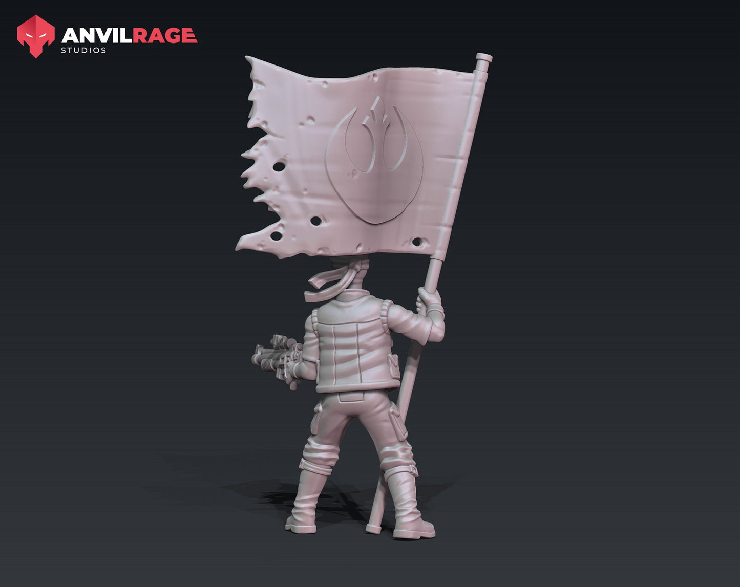 Rebellious Standard Bearer (Sculpted by Anvilrage Studios)