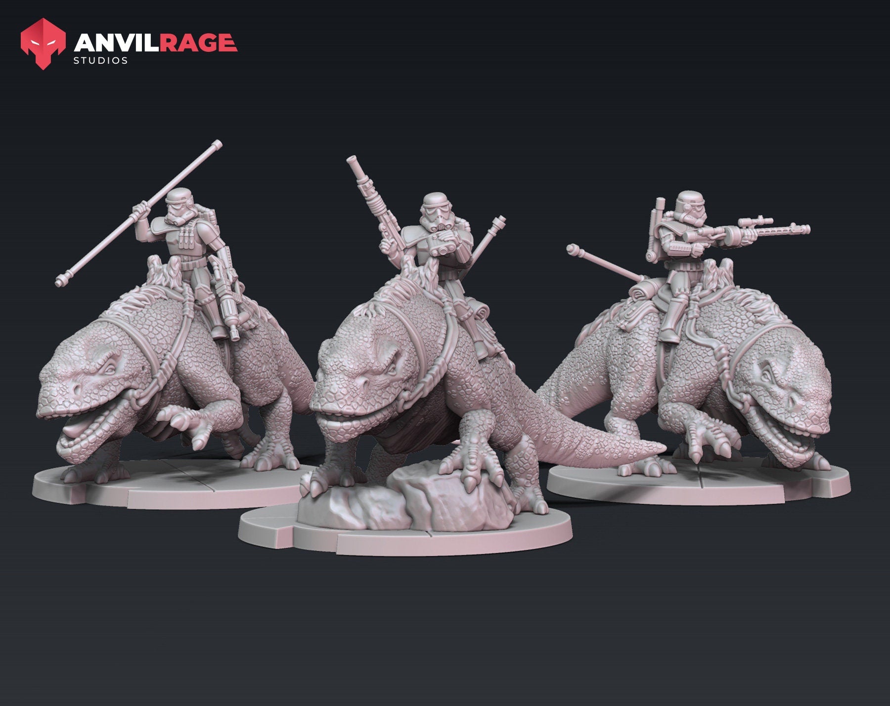Stormsoldiers Cavalry (Sculpted by Anvilrage Studios)