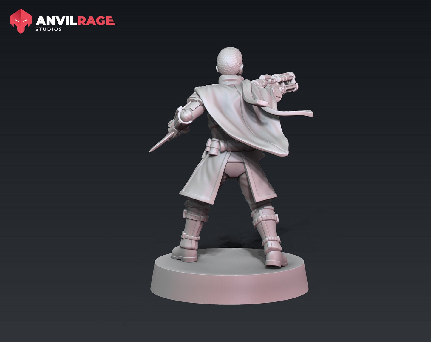 Gunline Female Captain (Sculpted by Anvilrage Studios)