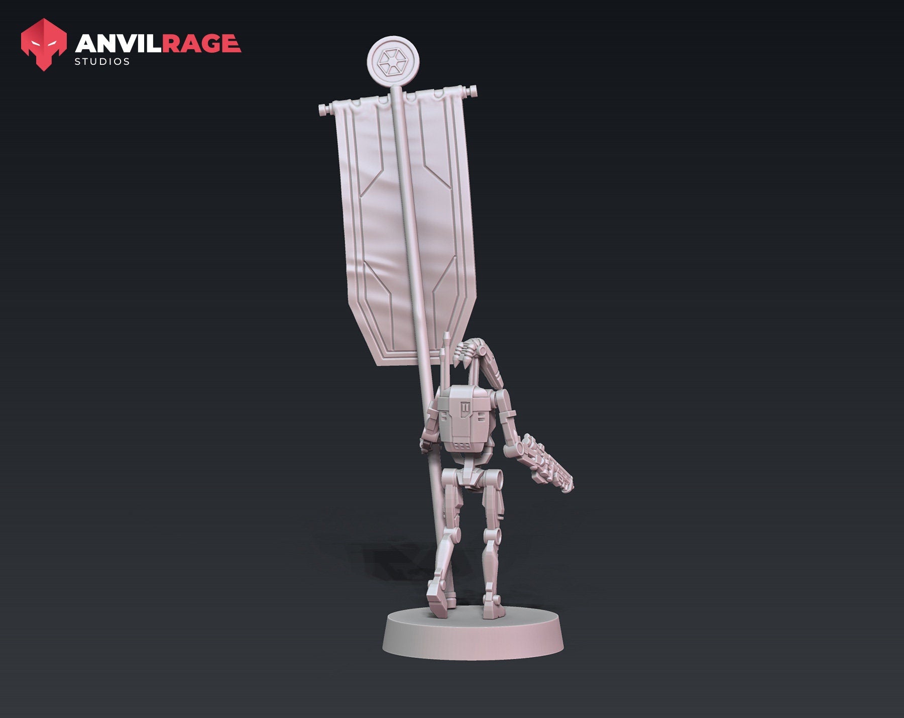 Clanker Standard Bearer (Sculpted by Anvilrage Studios)