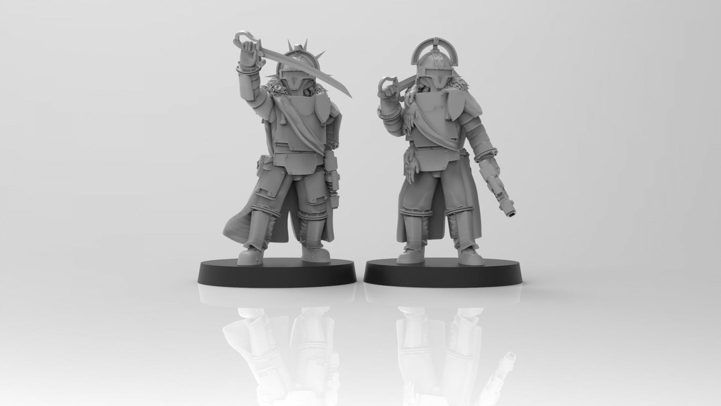 Lunar Auxilia Commanders (2) (sculpted by That Evil One)