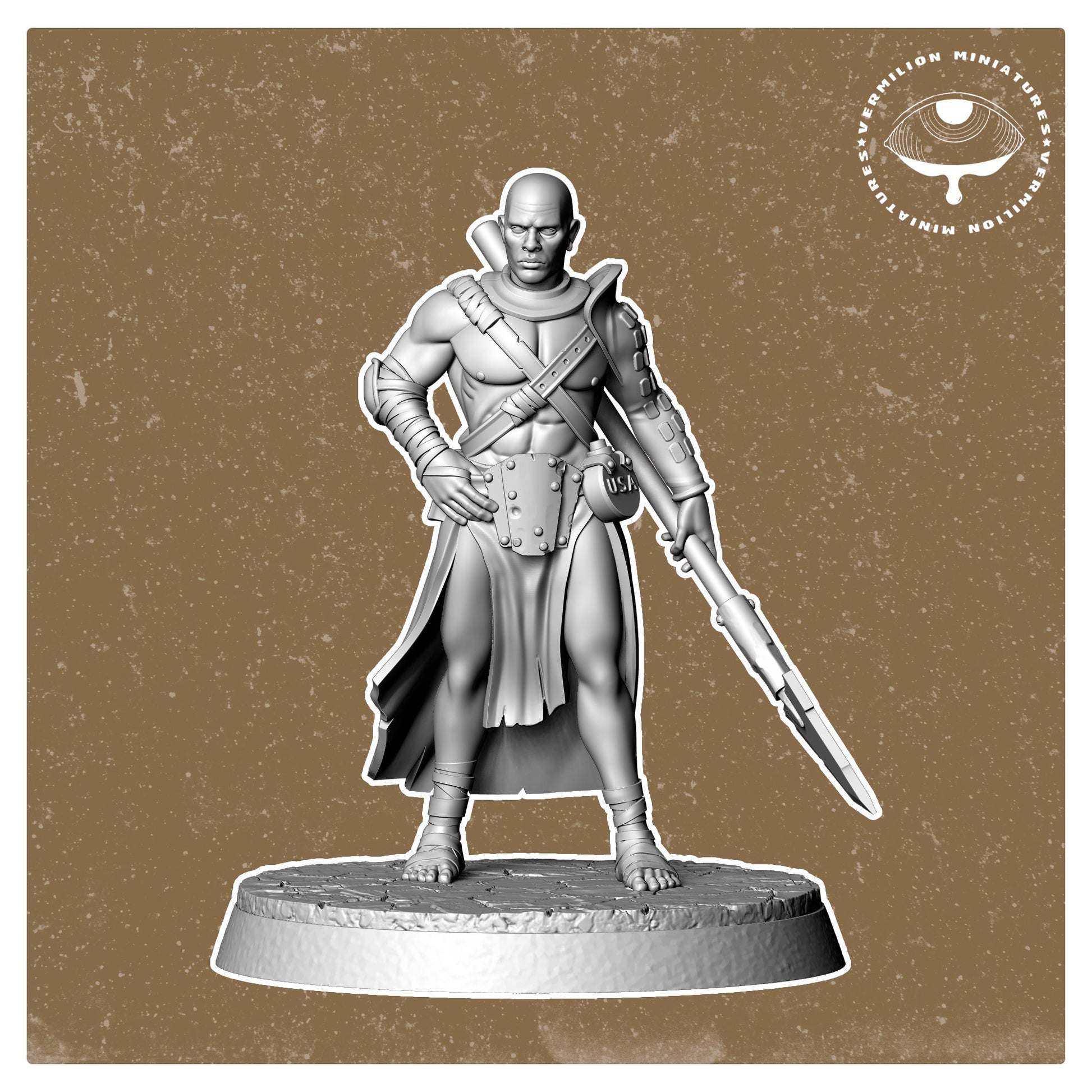 Tribal - Tribal Man 1 (Sculpted by Vermillion Miniatures)