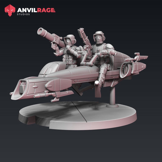 Replicator Scout Biker - 1 model (Sculpted by Anvilrage Studios)