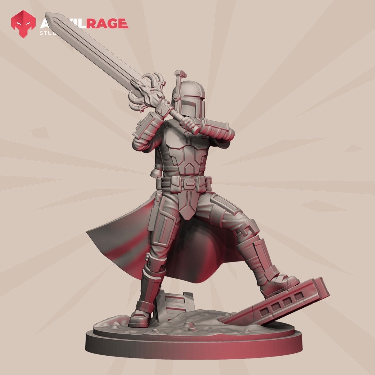 Old Way Mercenary Blademaster (Sculpted by Anvilrage Studios)