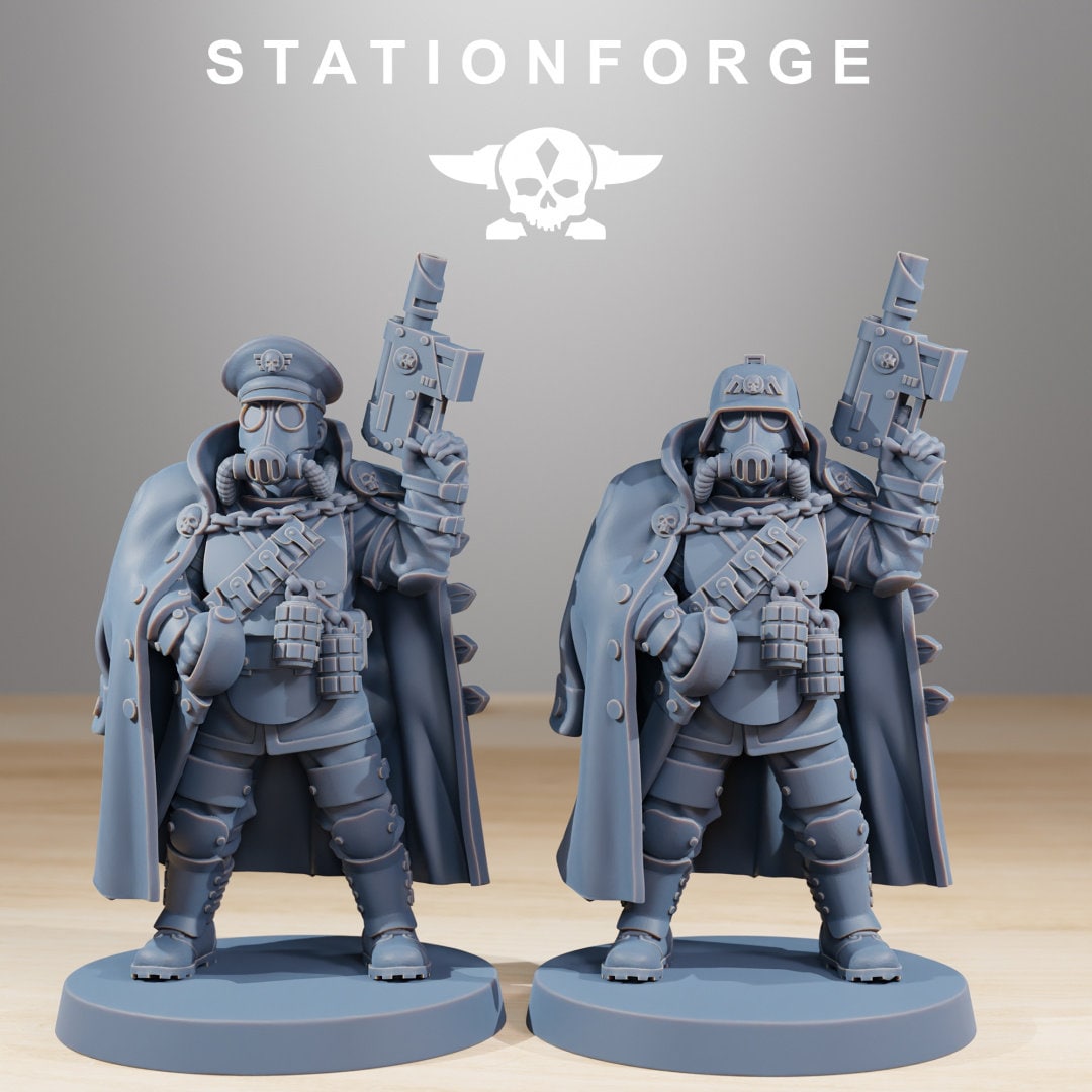 Grim Guard Armoured Officer (sculpted by Stationforge)