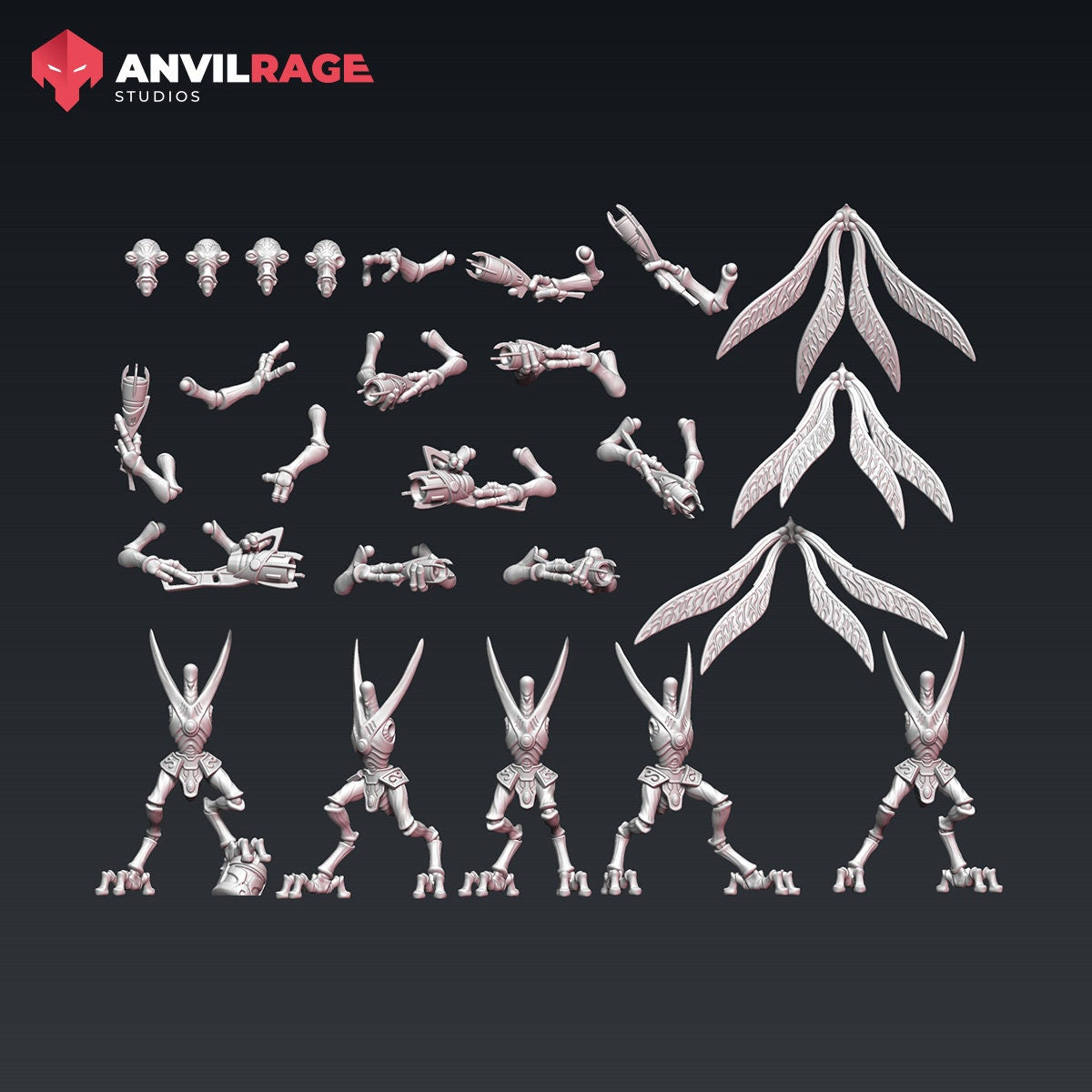 Geobugs - set of 5 (Sculpted by Anvilrage Studios)
