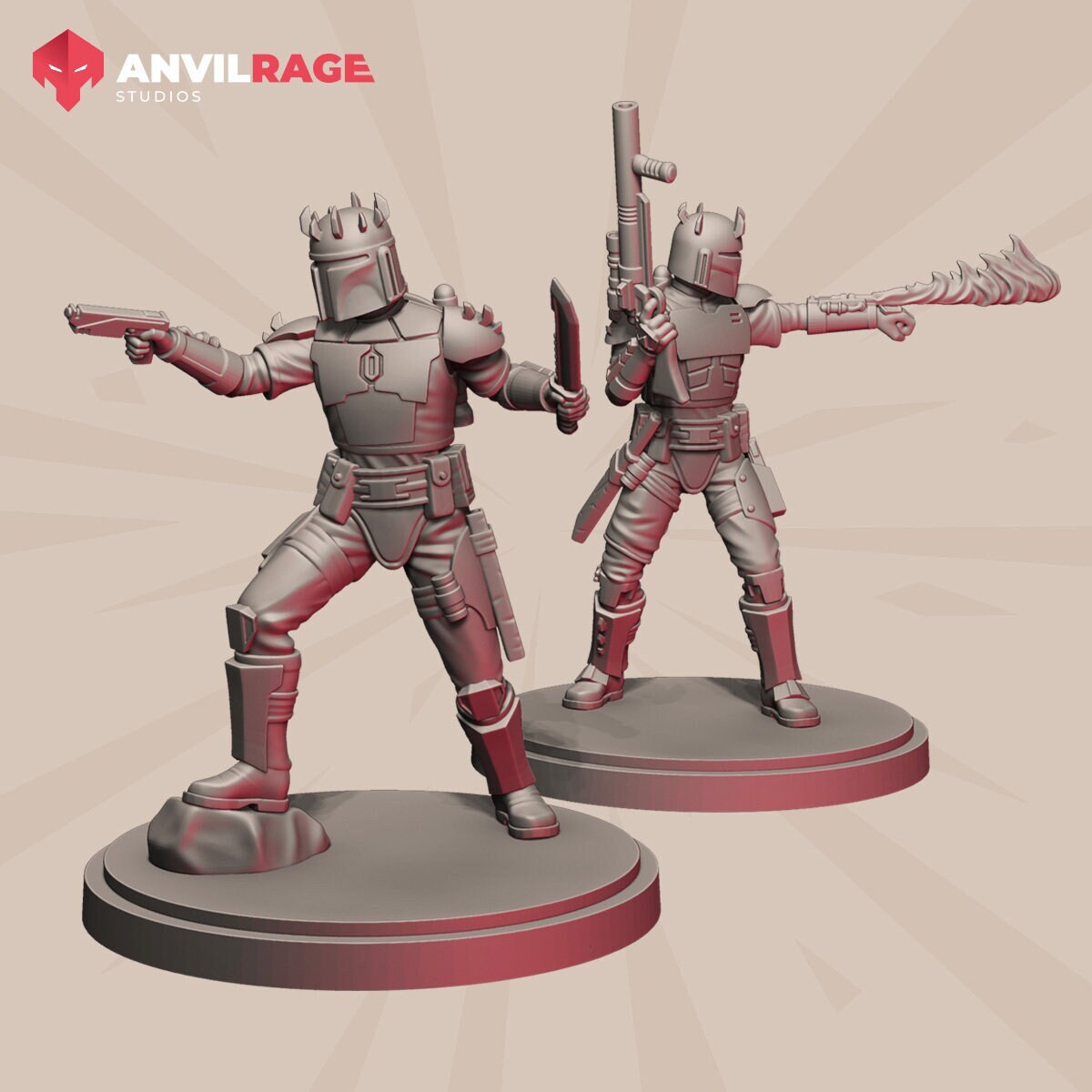 Dark Mercenaries - Set of 2 (Sculpted by Anvilrage Studios)