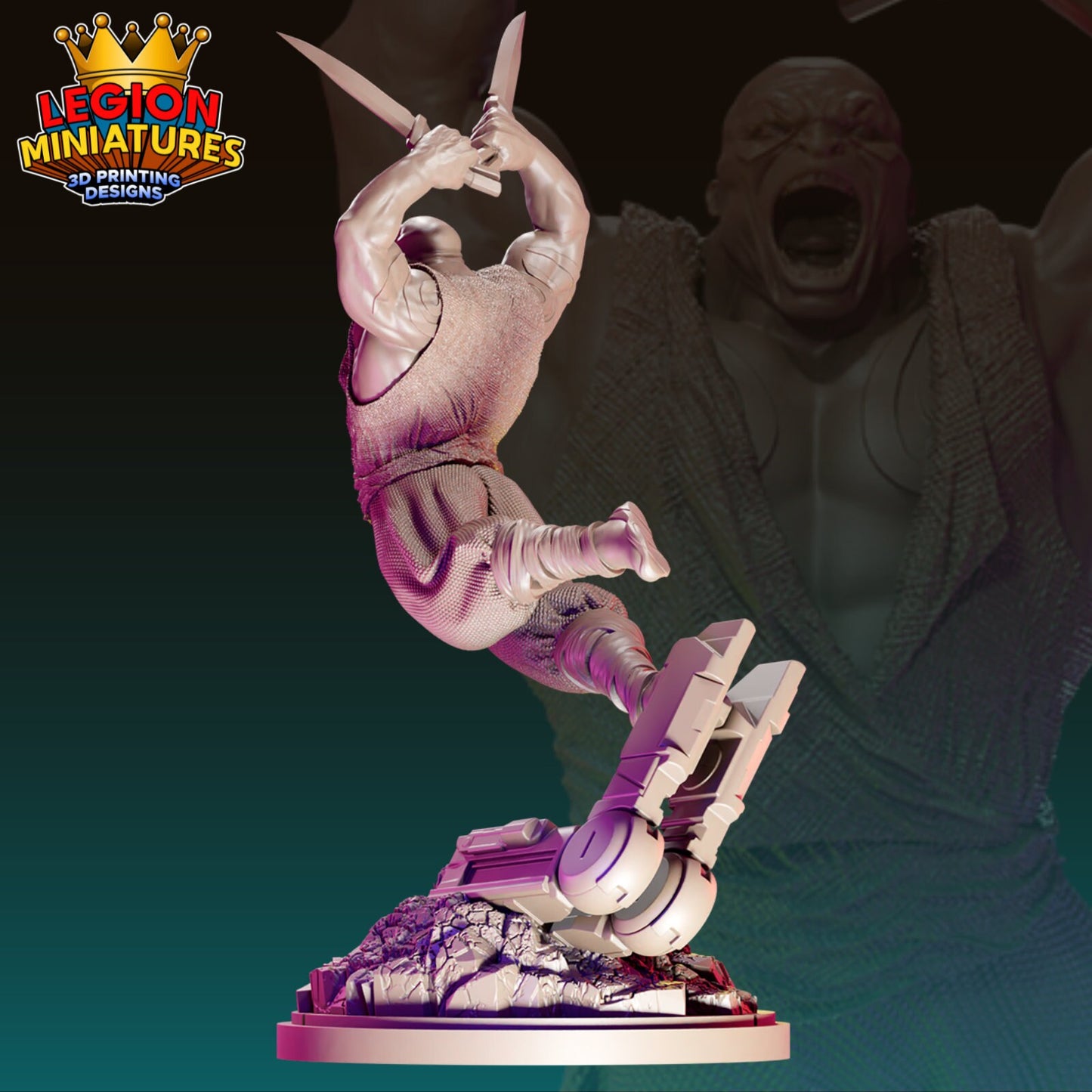 Drax Fan Art 40mm Miniature (Sculpted by Legion Miniatures) (Crisis Protocol Proxy/Alternative)