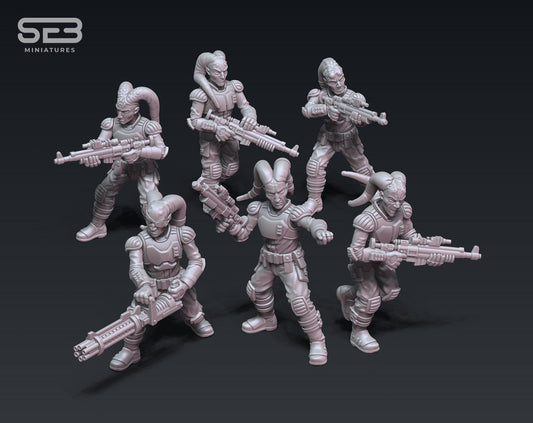 Freedom Fighter Carabiniers - set of 6 (Sculpted by Anvilrage Studios)