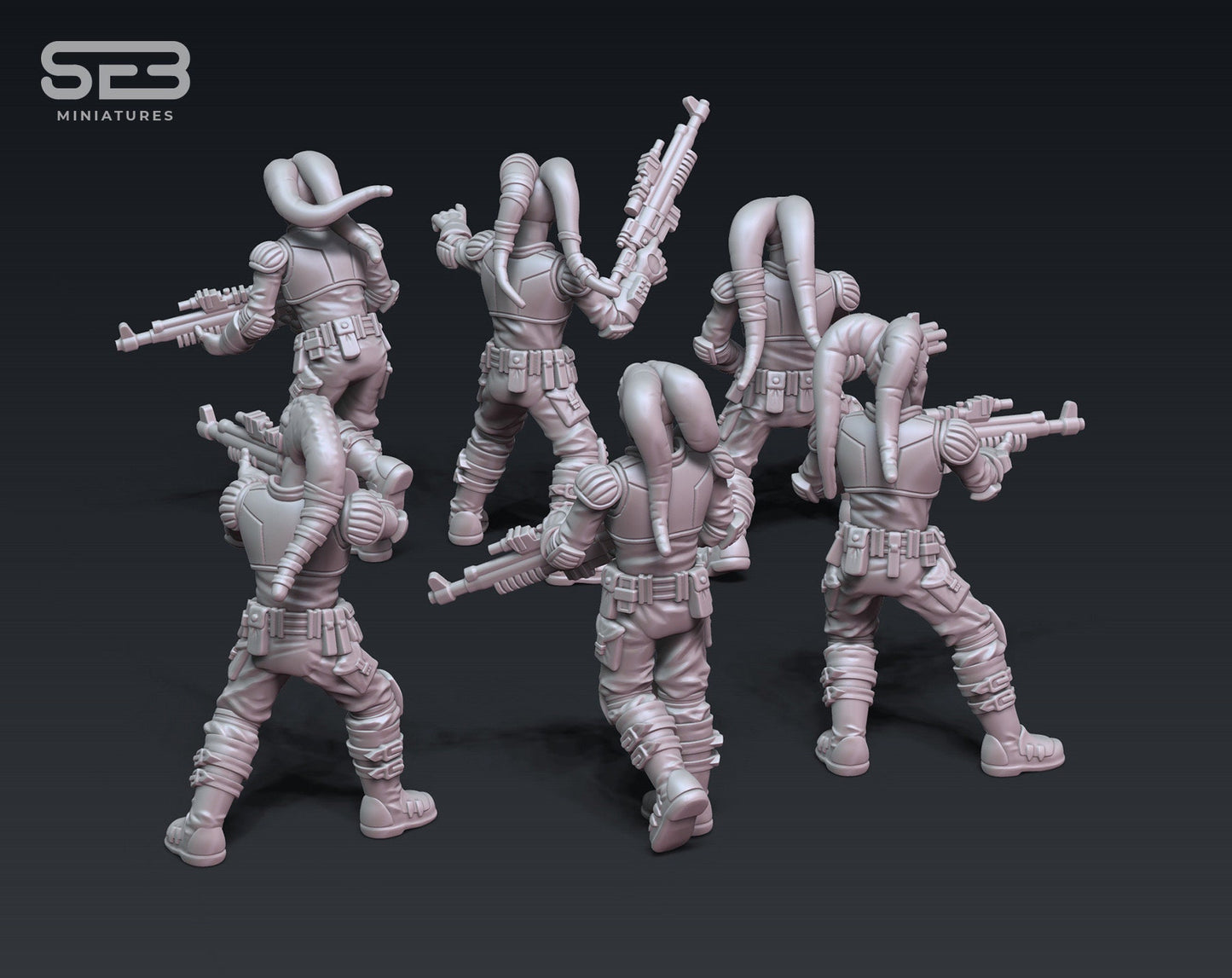 Freedom Fighter Carabiniers - set of 6 (Sculpted by Anvilrage Studios)