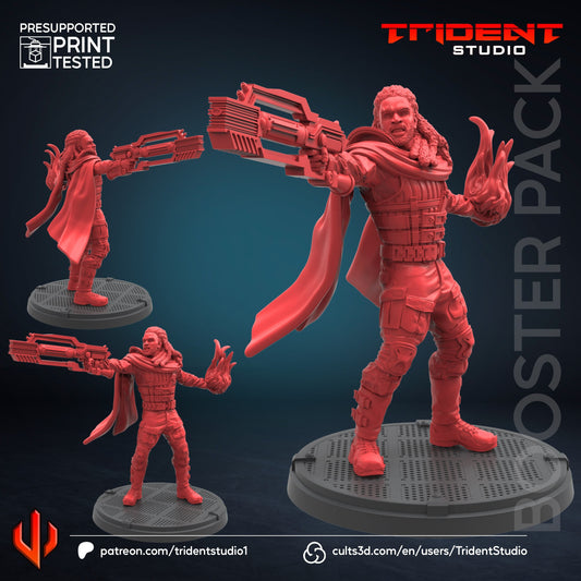 Bishop - Future Past (Fan art sculpted by Trident Studio) (Crisis Protocol Proxy/Alternative)