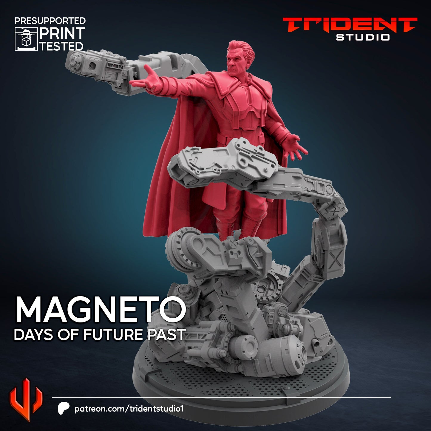 Magneto - Future Past (Fan art sculpted by Trident Studio) (Crisis Protocol Proxy/Alternative)