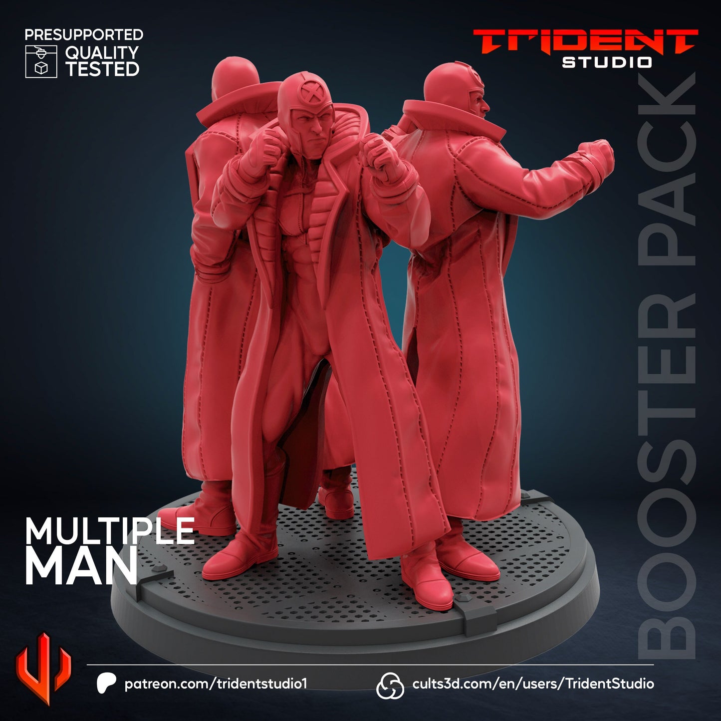 Multiple Man (Fan art sculpted by Trident Studio) (Crisis Protocol Proxy/Alternative)