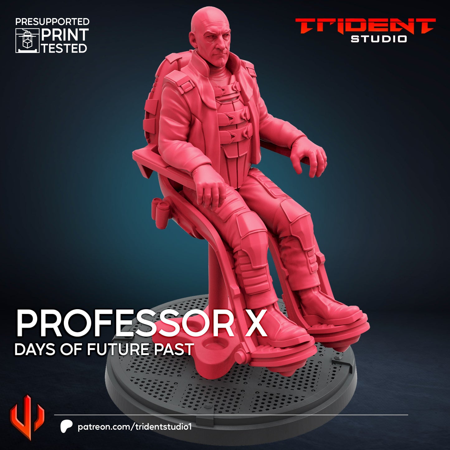 Professor X - Future Past (Fan art sculpted by Trident Studio) (Crisis Protocol Proxy/Alternative)