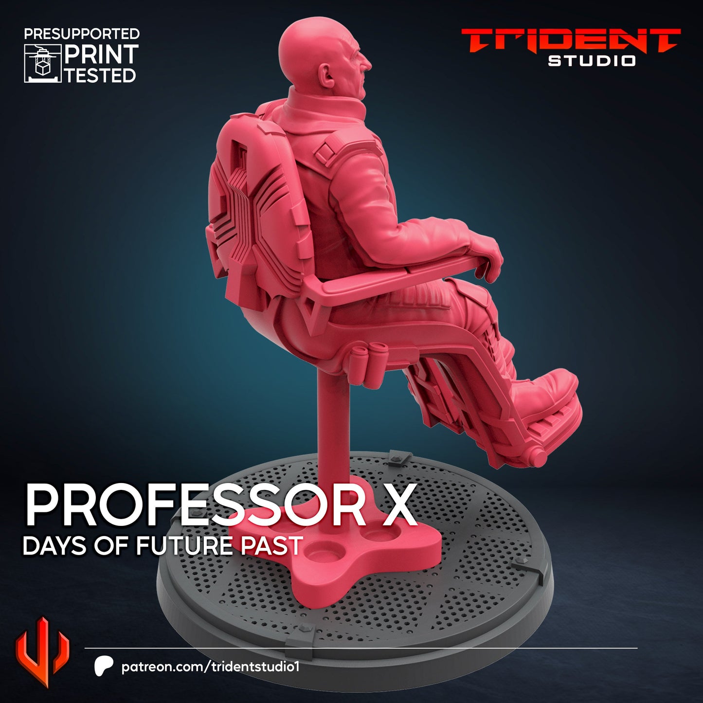 Professor X - Future Past (Fan art sculpted by Trident Studio) (Crisis Protocol Proxy/Alternative)