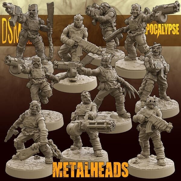 Metalheads - Set of 10 (Sculpted by Squamous Miniatures)