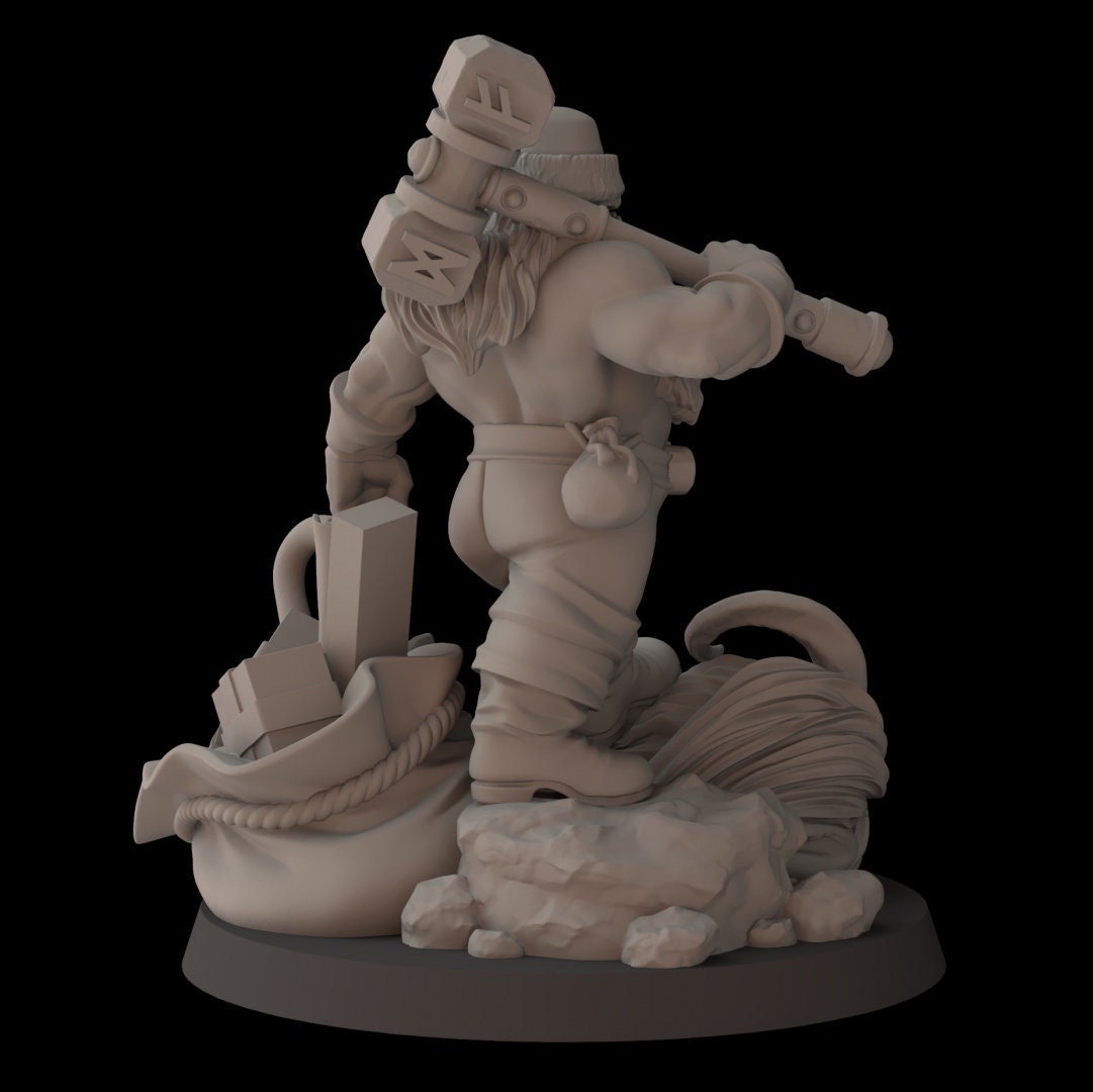 Dwarf Santa (Sculpted by Fantasy Cult Miniatures)