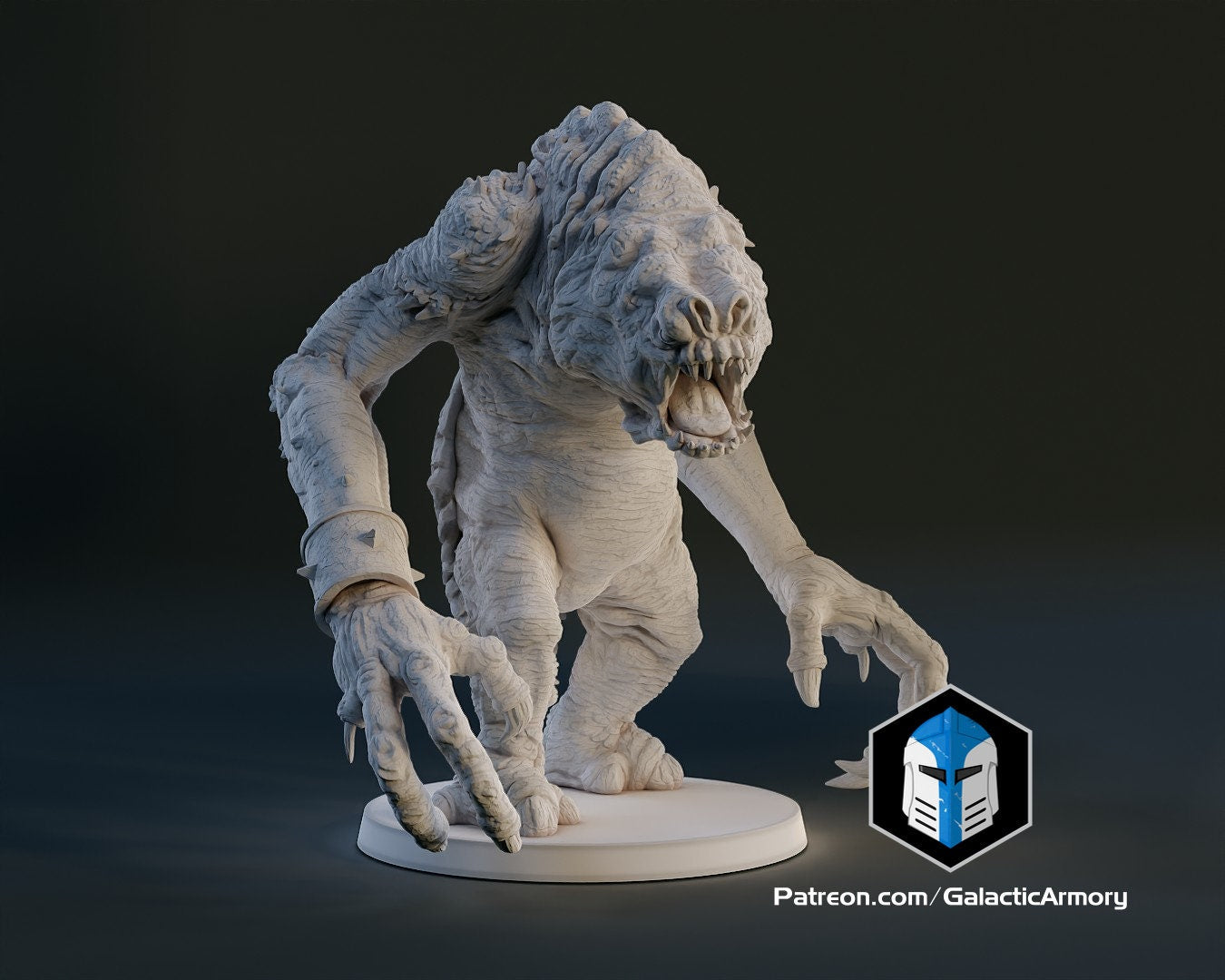 1:48 Scale Rancor (10 poses) - (Fan art by Galactic Armoury)