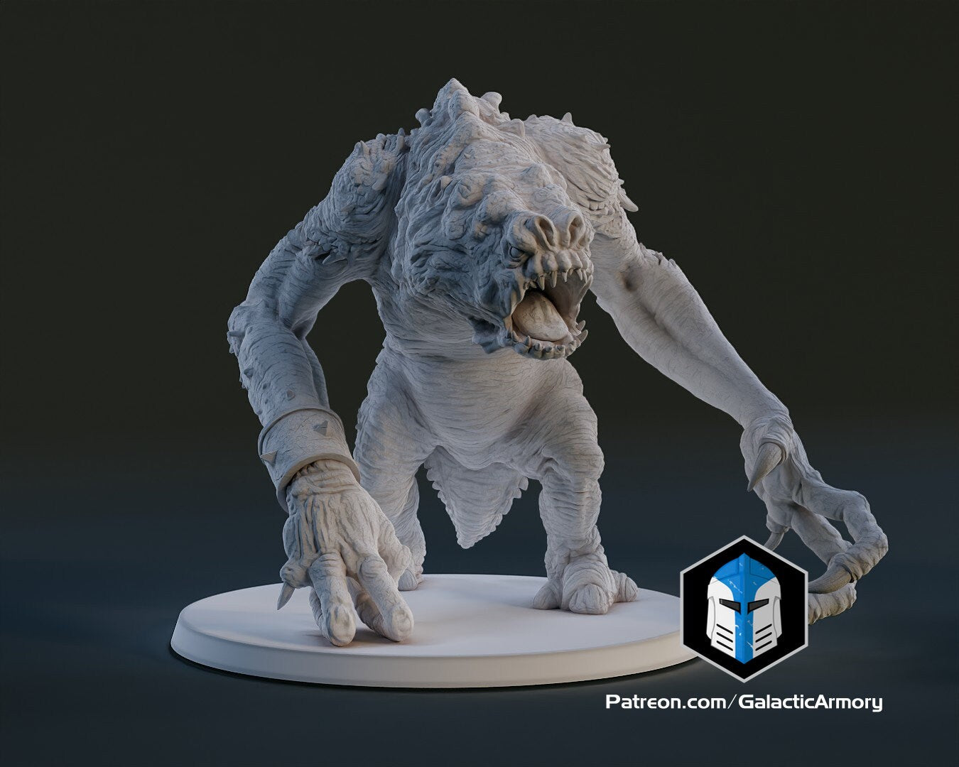 1:48 Scale Rancor (10 poses) - (Fan art by Galactic Armoury)