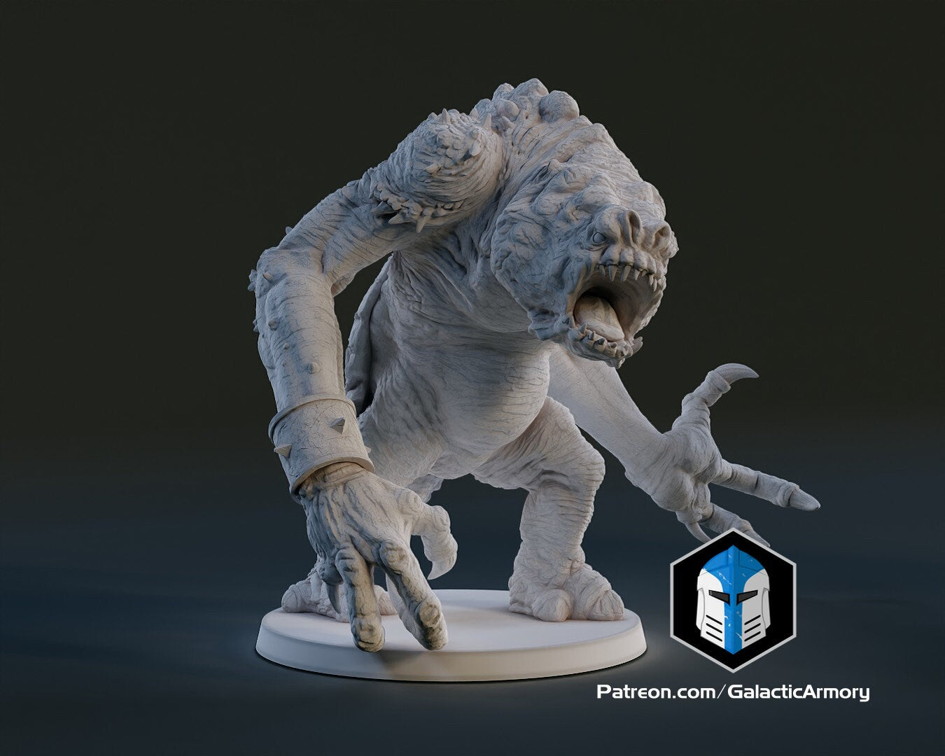 1:48 Scale Rancor (10 poses) - (Fan art by Galactic Armoury)