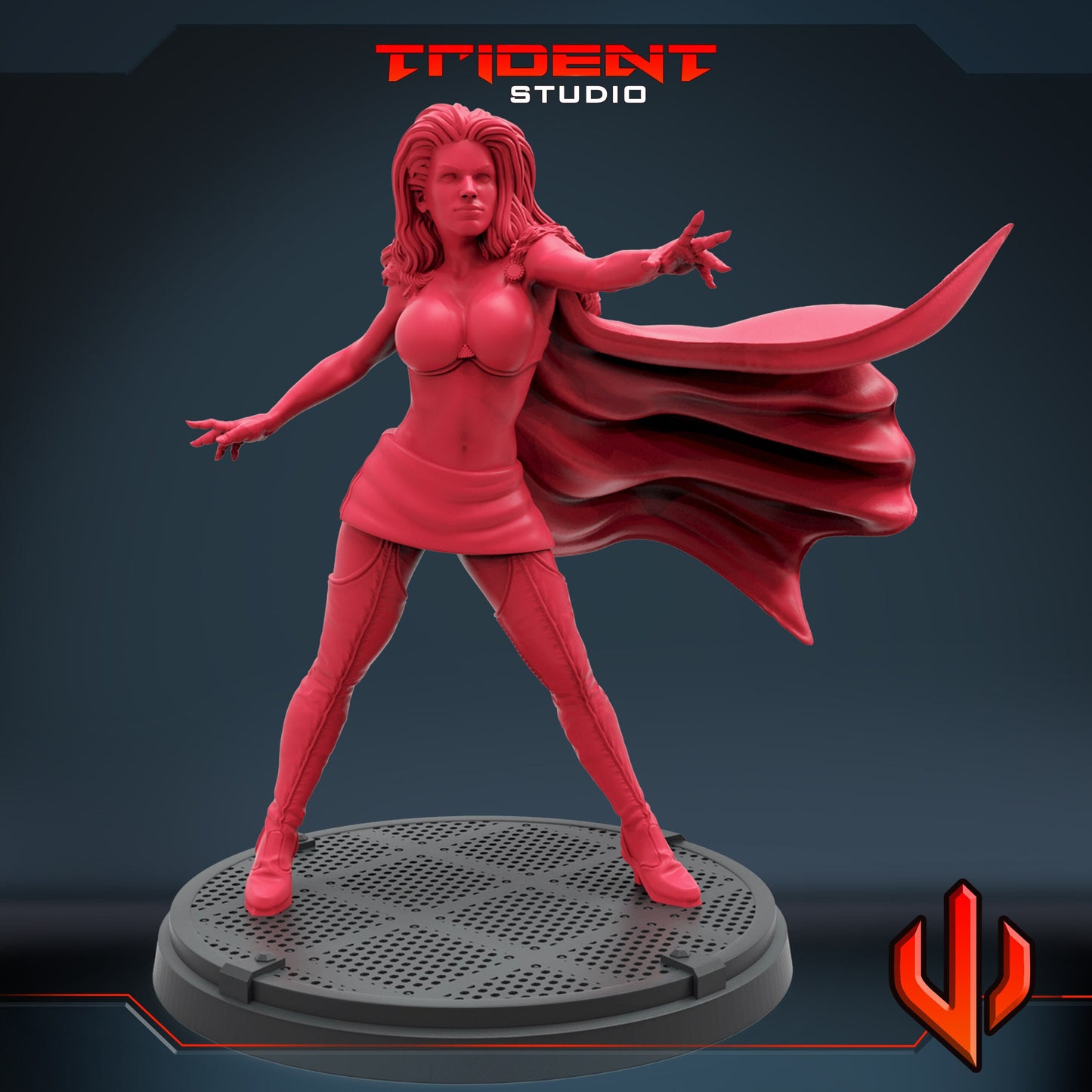 Emma Frost - 1st Class (Fan art sculpted by Trident Studio) (Crisis Protocol Proxy/Alternative)