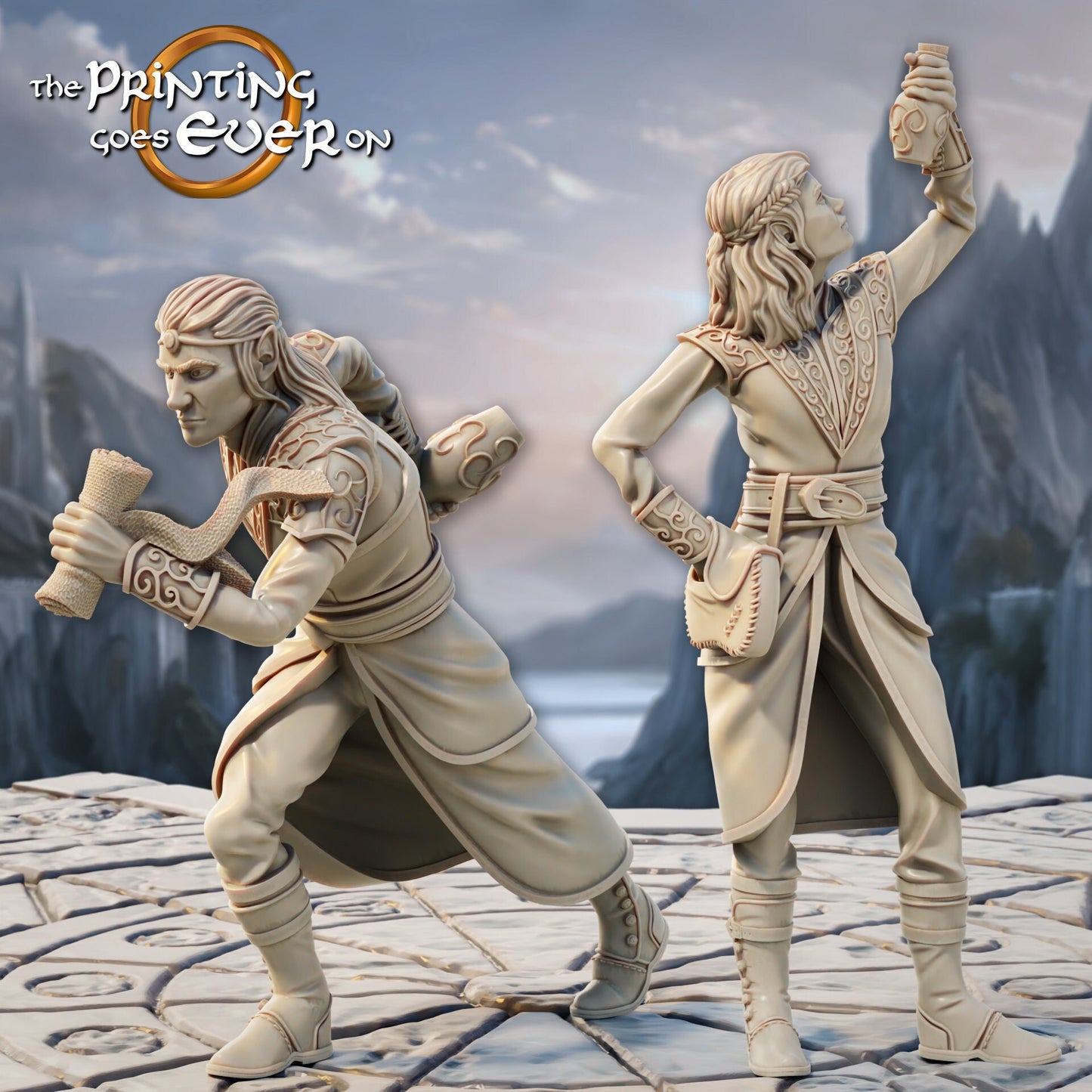 Elven Healers - Set of 2 (sculpted by Print Goes Ever On)