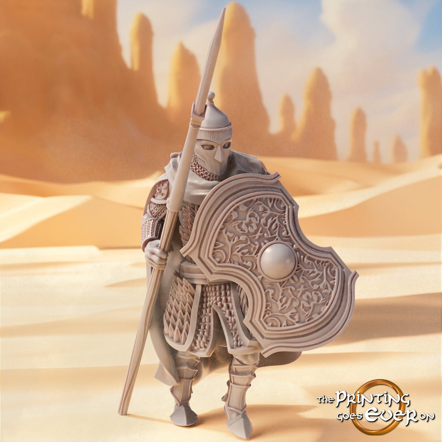 Easterner Spearman C (sculpted by Print Goes Ever On)