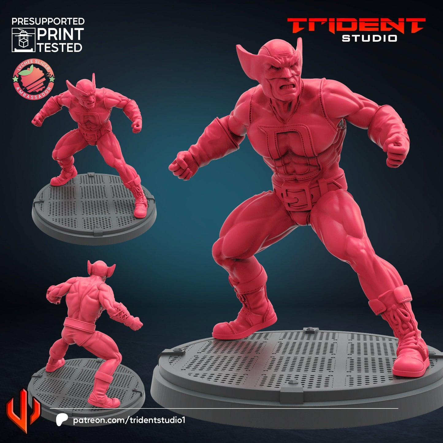 Demolition Man (Fan art sculpted by Trident Studio) (Crisis Protocol Proxy/Alternative)