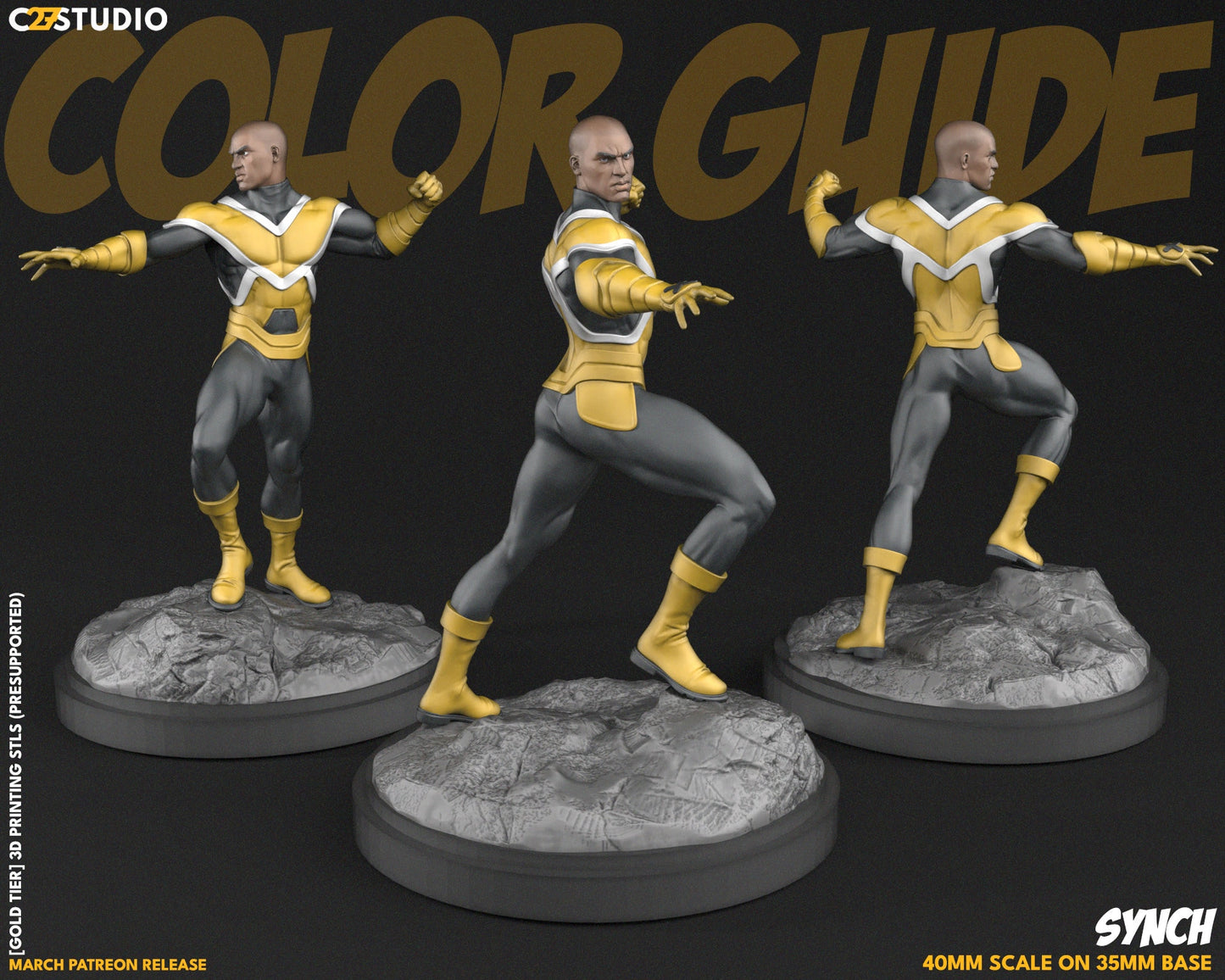 Synch / Copy Paste 40mm miniature (sculpted by C27 collectibles) (Crisis Protocol Proxy/Alternative)