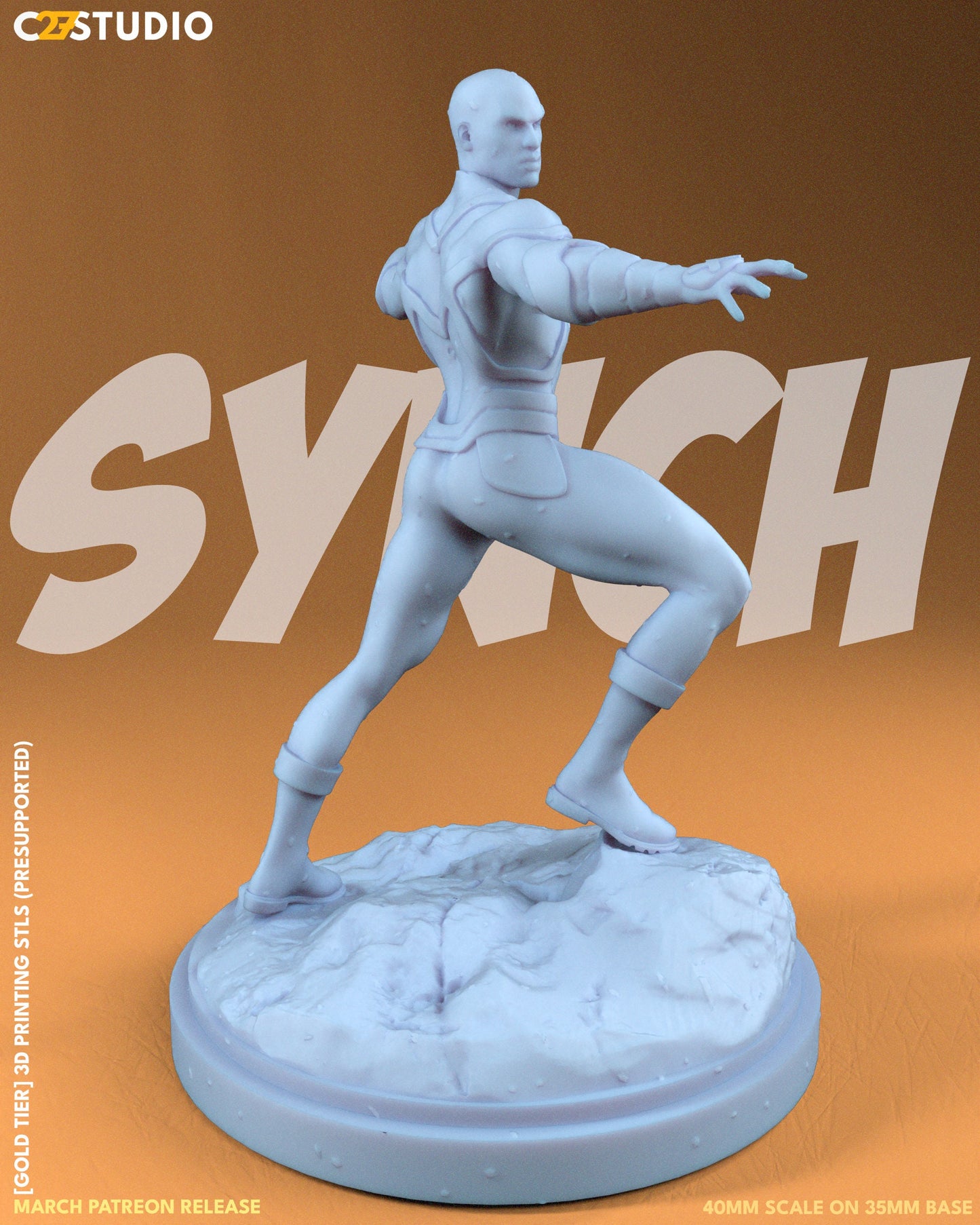 Synch / Copy Paste 40mm miniature (sculpted by C27 collectibles) (Crisis Protocol Proxy/Alternative)