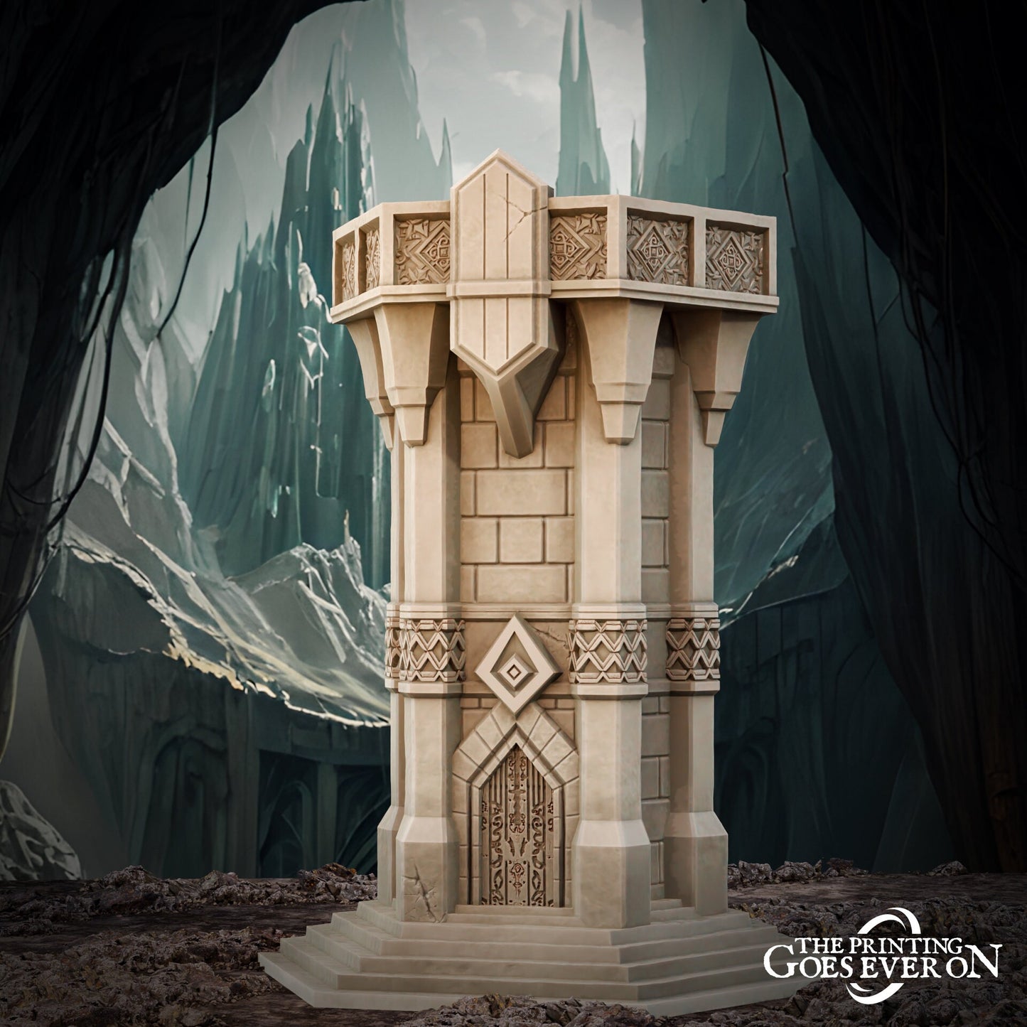 Dwarven House (sculpted by Print Goes Ever On)