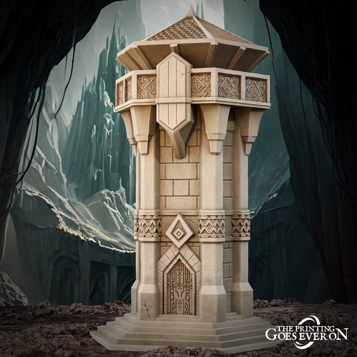 Dwarven House (sculpted by Print Goes Ever On)