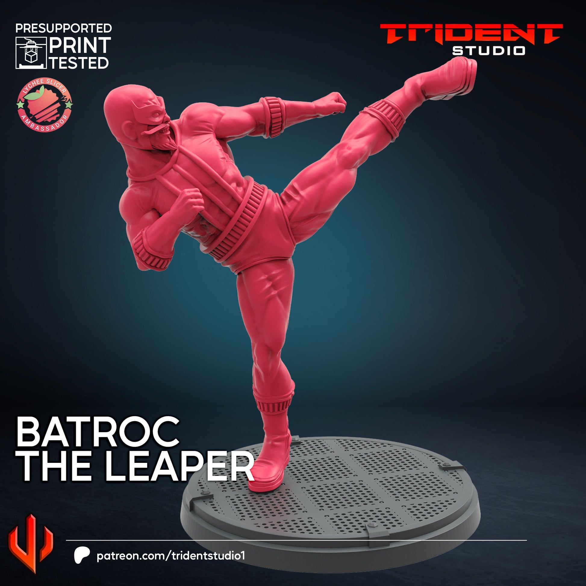 Batroc the Leaper (Fan art sculpted by Trident Studio) (Crisis Protocol Proxy/Alternative)