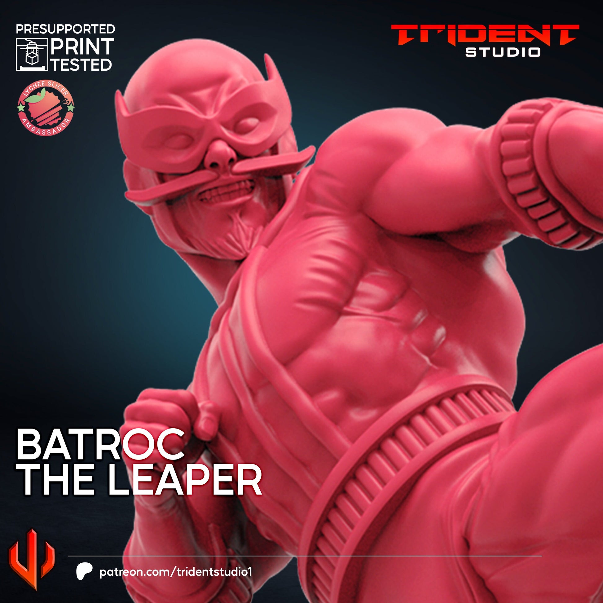 Batroc the Leaper (Fan art sculpted by Trident Studio) (Crisis Protocol Proxy/Alternative)