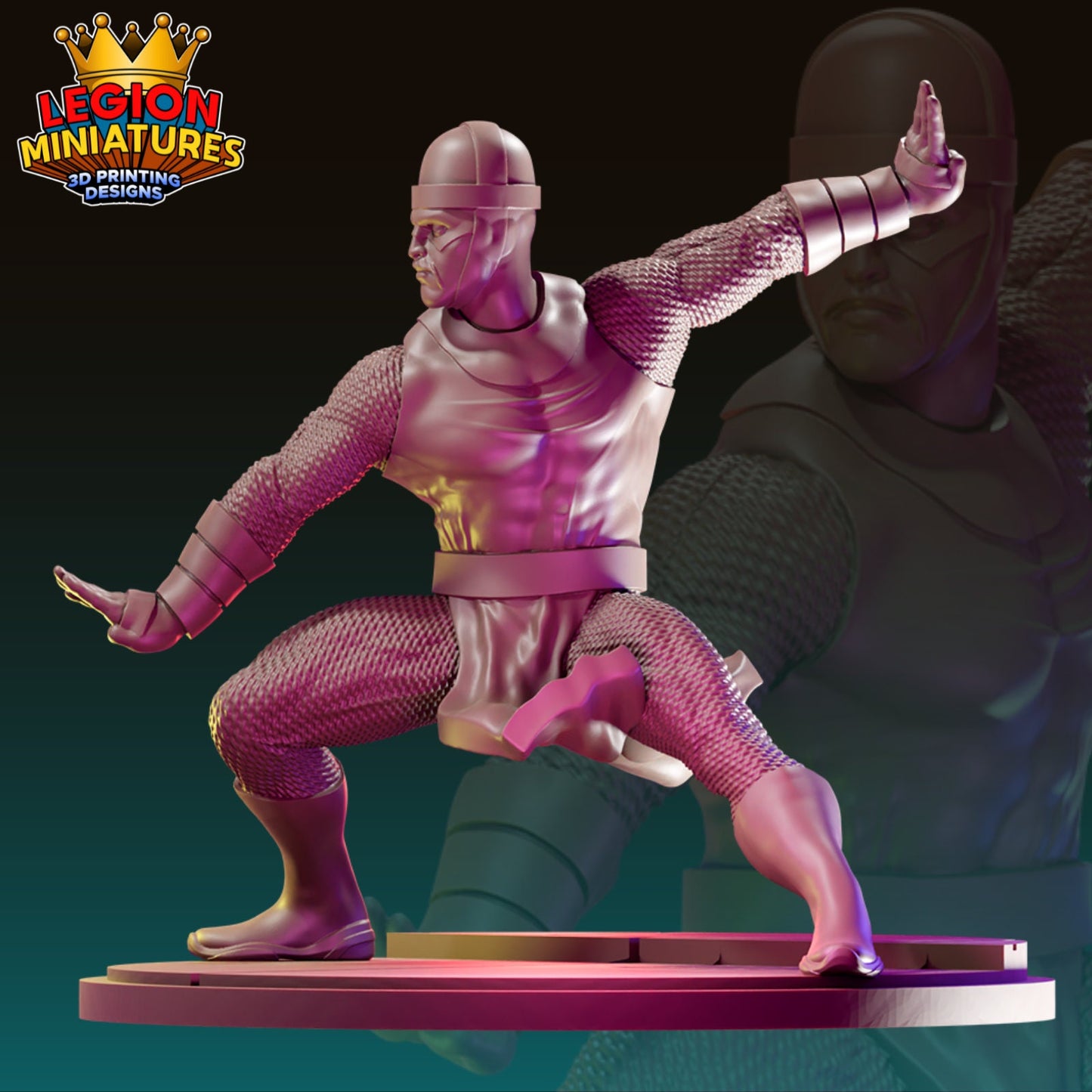 Karnak Fan-Art 40mm Miniature (Sculpted by Legion Miniatures) (Crisis Protocol Proxy/Alternative)
