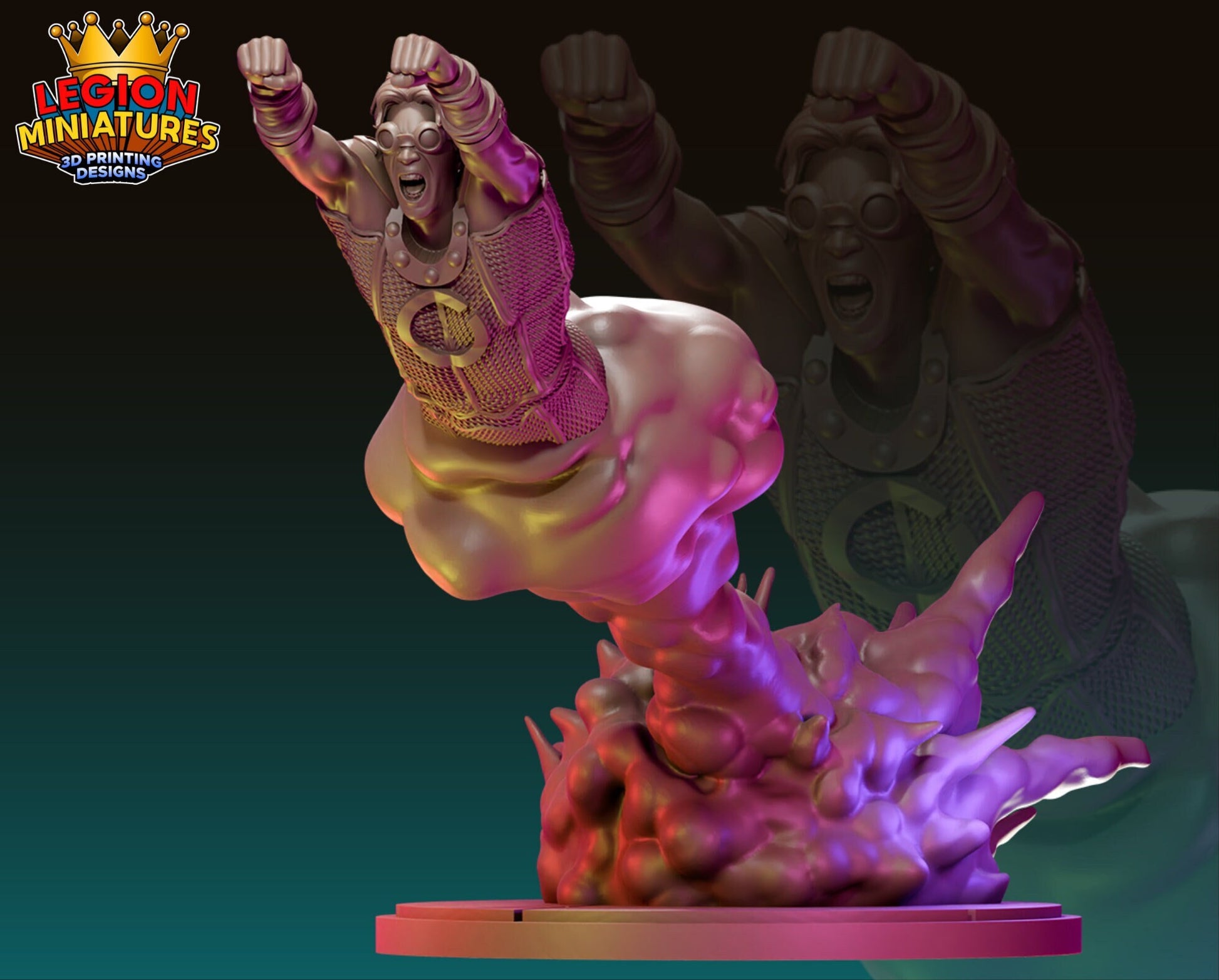 Cannonball Fan-Art 40mm Miniature (Sculpted by Legion Miniatures) (Crisis Protocol Proxy/Alternative)