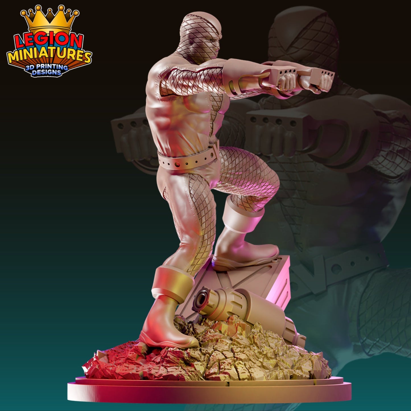 Shocker Fan-Art 40mm Miniature (Sculpted by Legion Miniatures) (Crisis Protocol Proxy/Alternative)